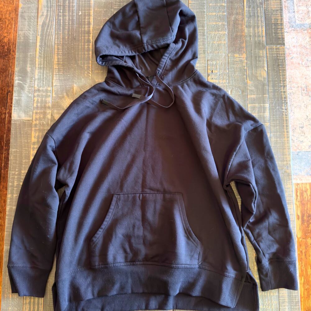 Athletic‎ Works Women's Black Hooded Pullover Sweatshirt XL